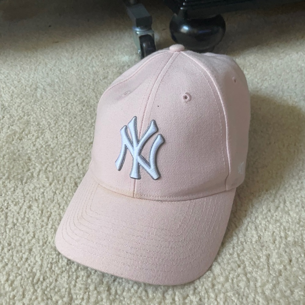 Pink yankee hat
